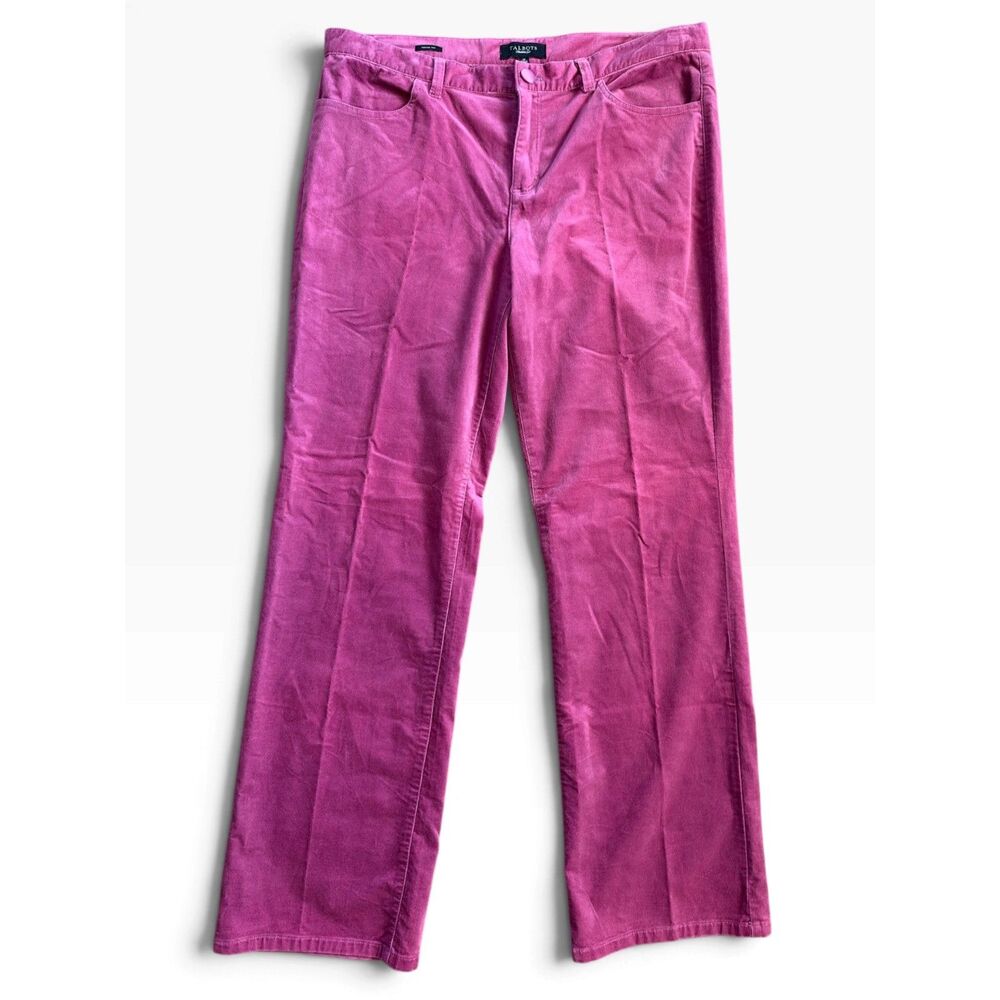 Talbots Signature Boot pink corduroy pants NWT